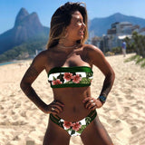 New Sexy Bikini Set  Brazilian bikini 2021 swimwear women Bandeau swimsuit female Push up bathing suit Summer bathers biquini